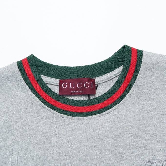Gucci's new logo thread patch letter embroidery short sleeve
