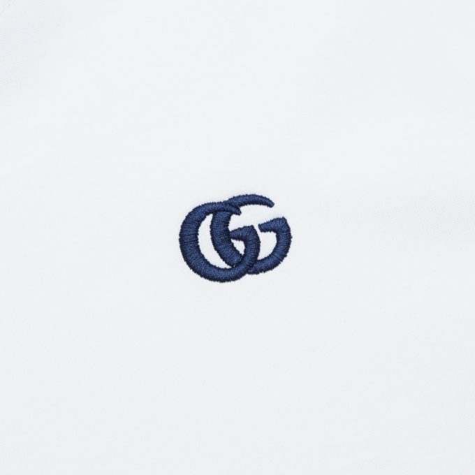 Gucci's official website's new Logo letter embroidered short sleeve