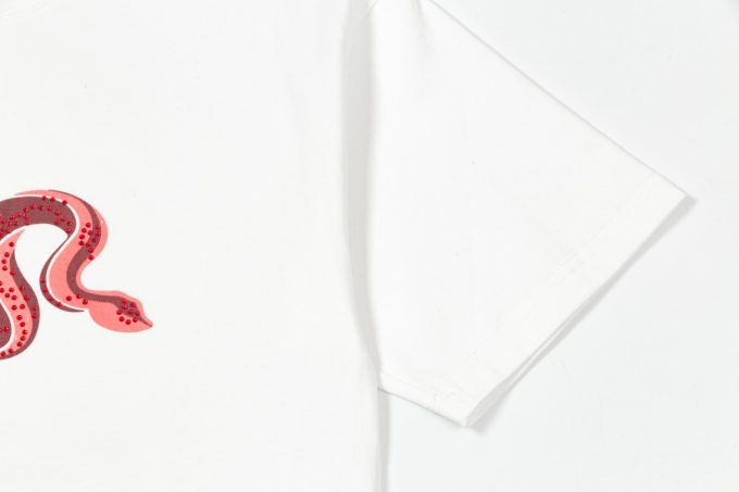 Gucci short-sleeved T-shirt with letter print embroidery and diamond embossing