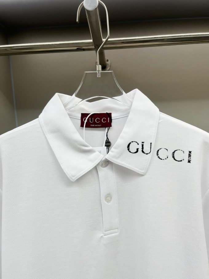 Gucci's new Polo shirt with counterpoint print