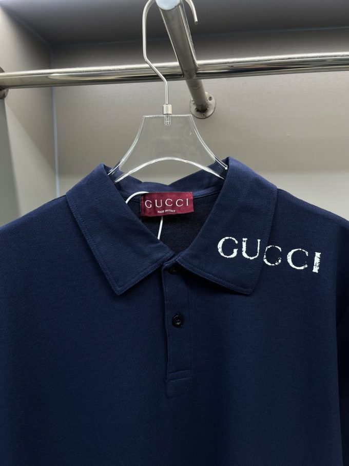 Gucci's new Polo shirt with counterpoint print