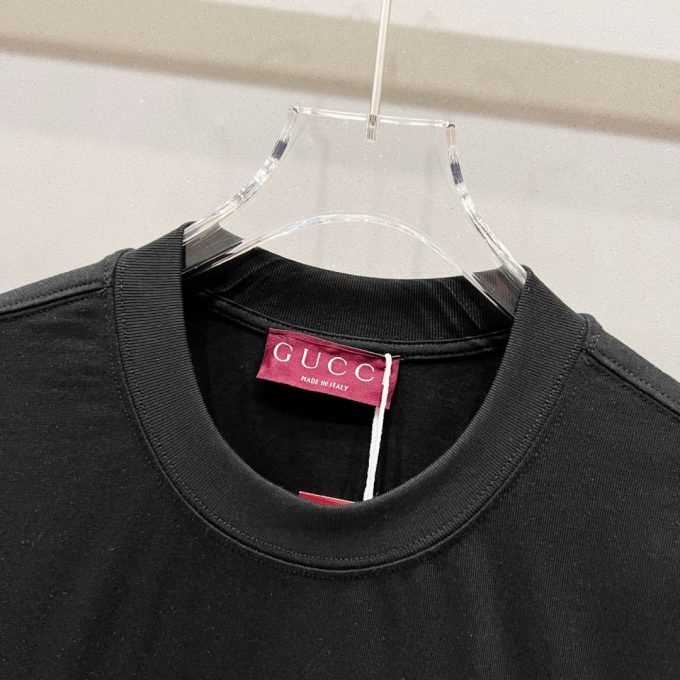 Gucci 320g round-neck short-sleeved T-shirt