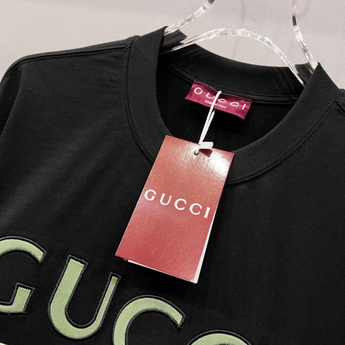 Gucci 320g round-neck short-sleeved T-shirt