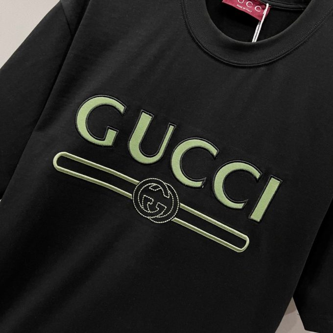 Gucci 320g round-neck short-sleeved T-shirt