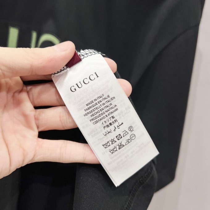 Gucci 320g round-neck short-sleeved T-shirt