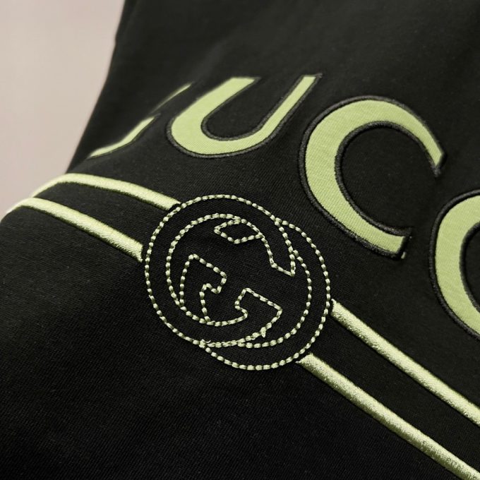 Gucci 320g round-neck short-sleeved T-shirt