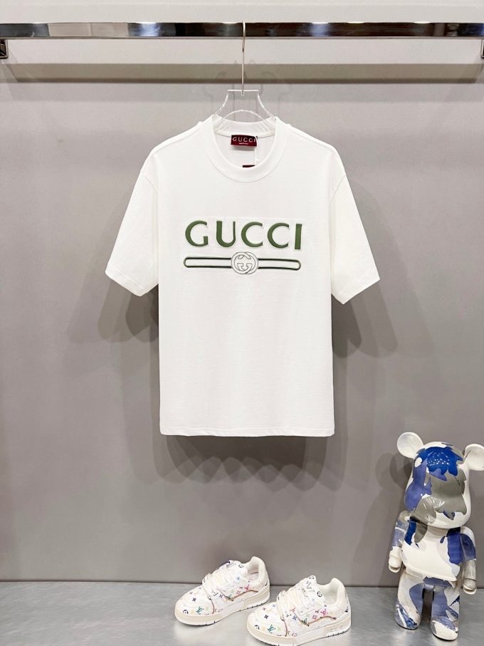 Gucci 320g round-neck short-sleeved T-shirt
