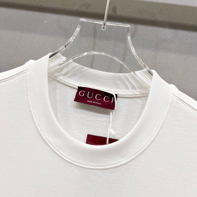 Gucci 320g round-neck short-sleeved T-shirt