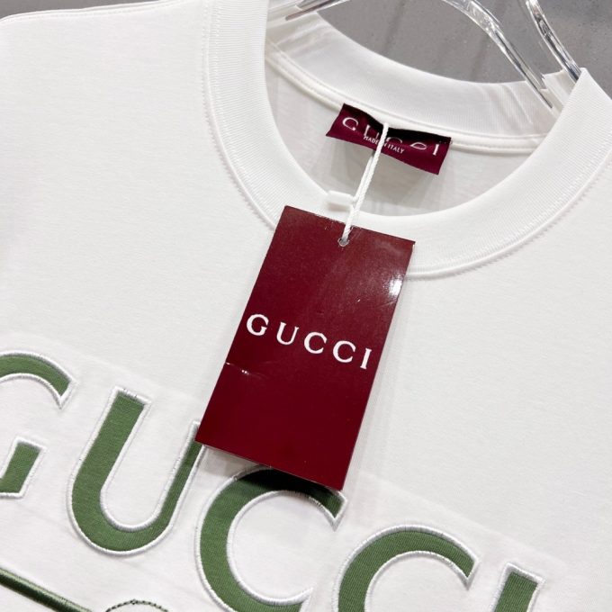 Gucci 320g round-neck short-sleeved T-shirt