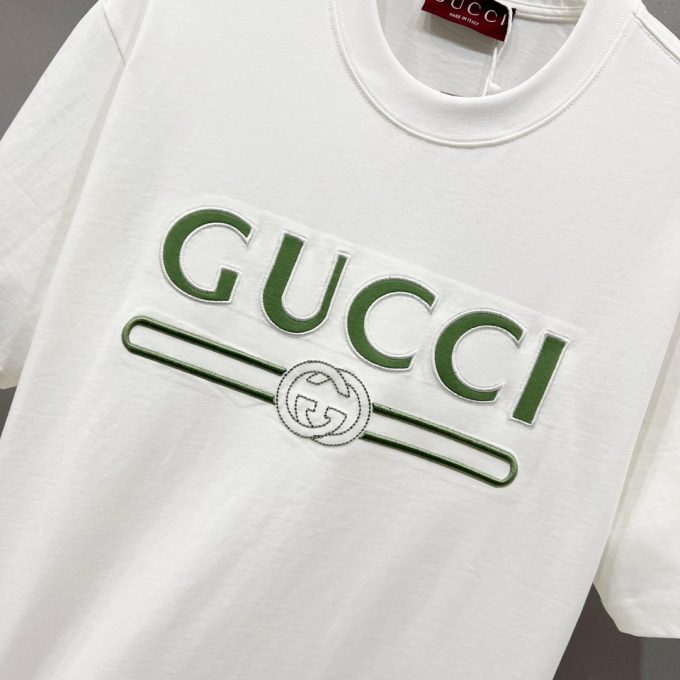 Gucci 320g round-neck short-sleeved T-shirt
