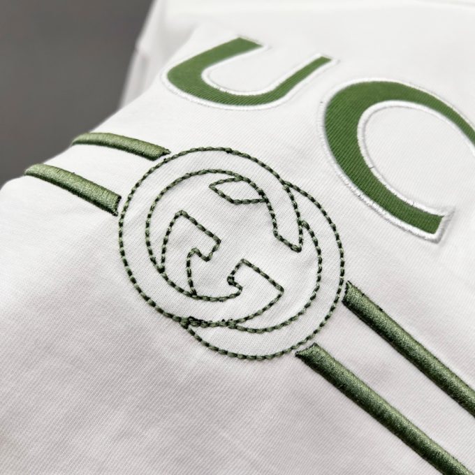 Gucci 320g round-neck short-sleeved T-shirt