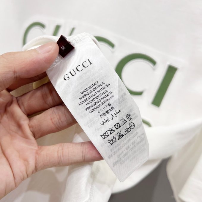 Gucci 320g round-neck short-sleeved T-shirt
