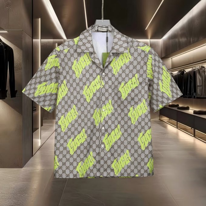 Gucci digital printed shirt