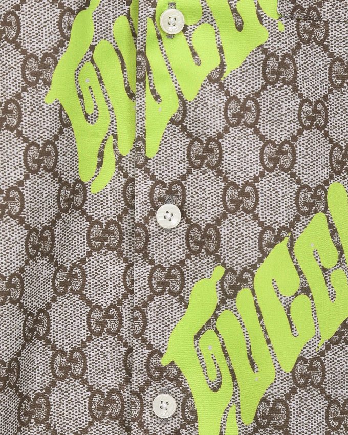 Gucci digital printed shirt