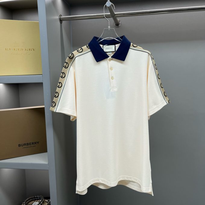 Gucci reflective webbing new Polo shirt