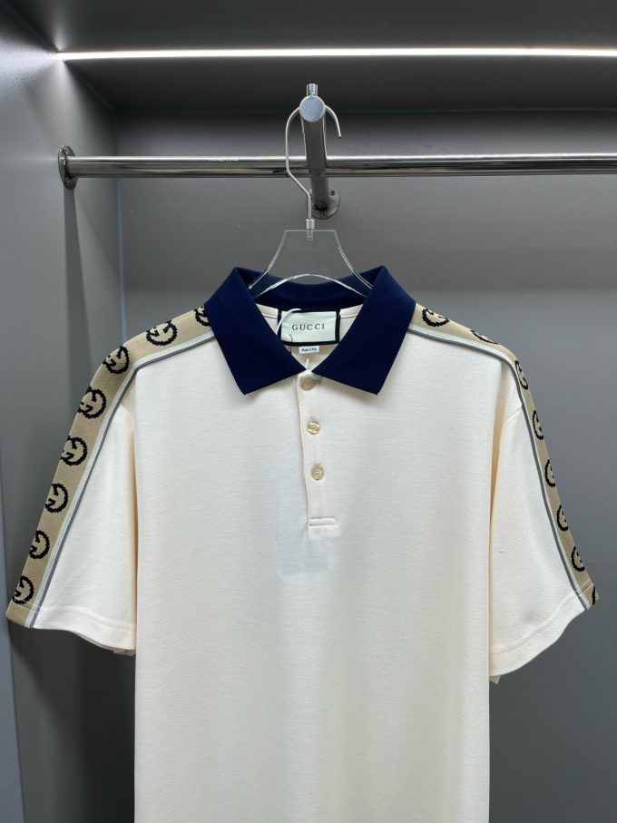 Gucci reflective webbing new Polo shirt