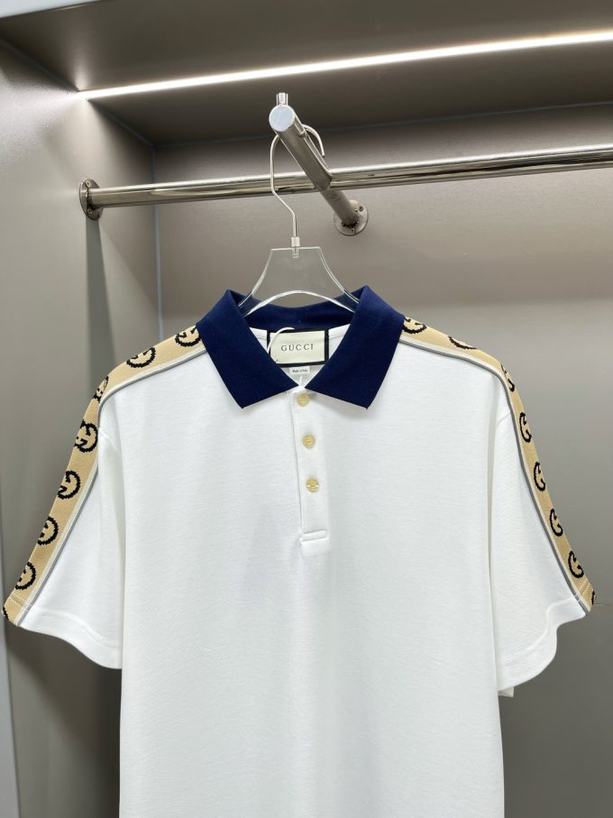 Gucci reflective webbing new Polo shirt