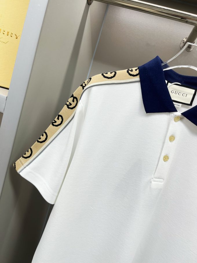Gucci reflective webbing new Polo shirt