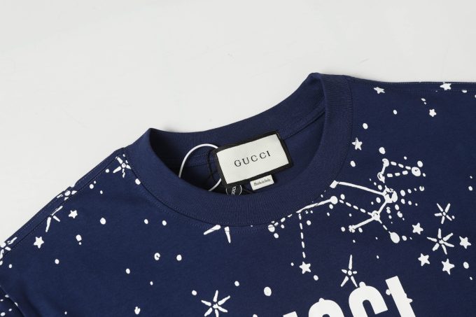 Gucci # Starry Sky Print T-shirt