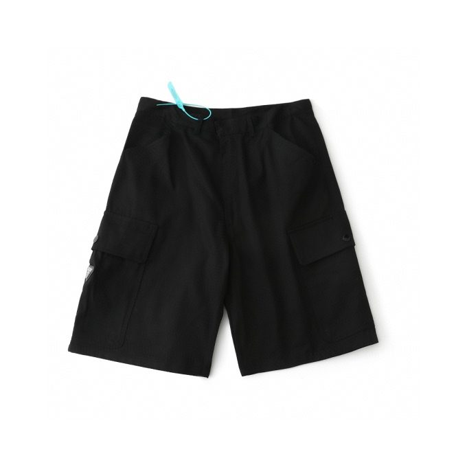 Prada SS25 solid-color cotton pocket casual shorts