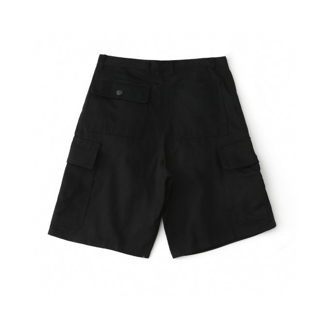 Prada SS25 solid-color cotton pocket casual shorts