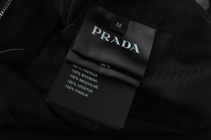 Prada SS25 solid-color cotton pocket casual shorts