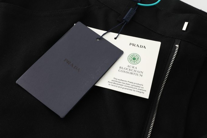 Prada SS25 solid-color cotton pocket casual shorts