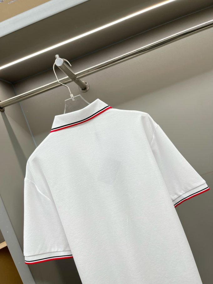 New Prada logo letter tape Polo shirt