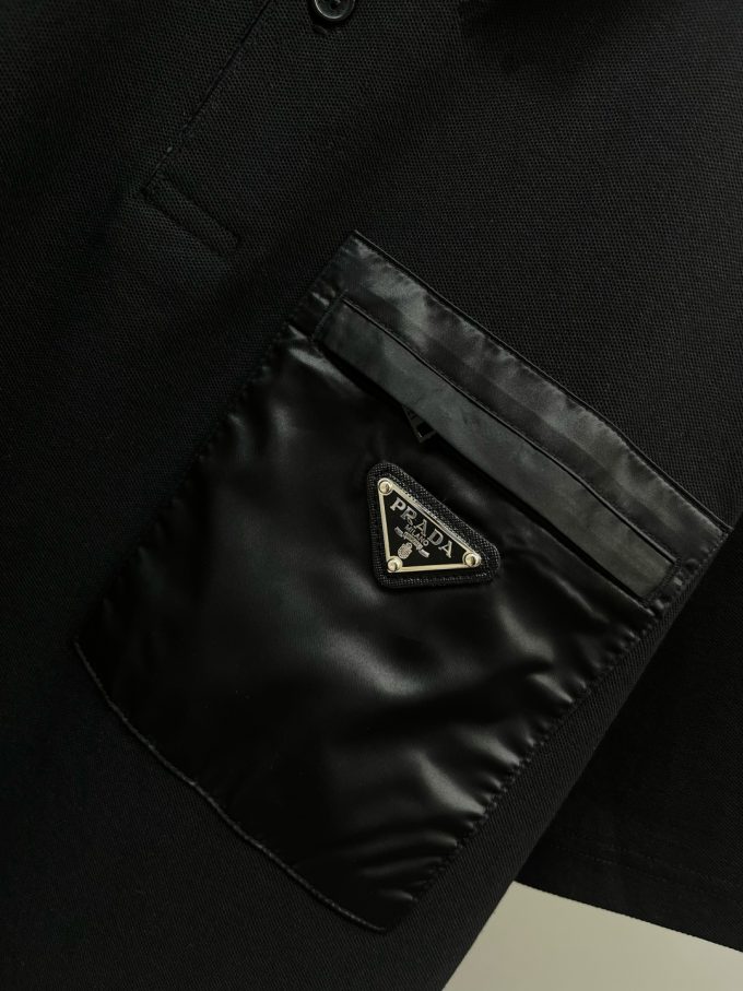 Prada pocket triangle logo new Polo shir