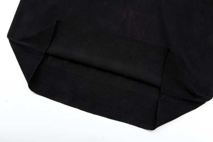Prada letter yarn-dyed triangular label knitted round neck