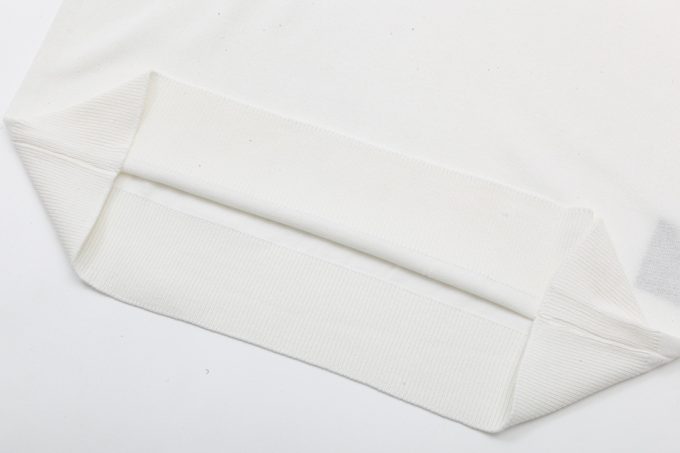 Prada letter yarn-dyed triangular label knitted round neck