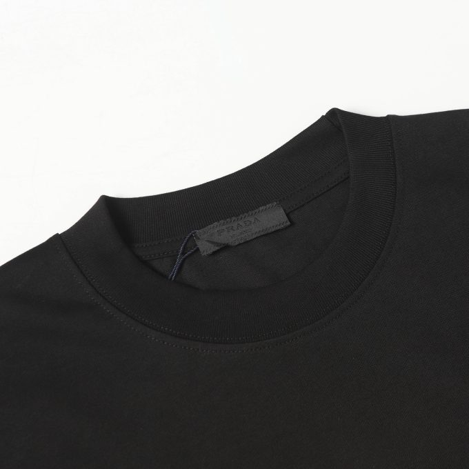 Prada graffiti letter logo foam print short-sleeved T-shirt