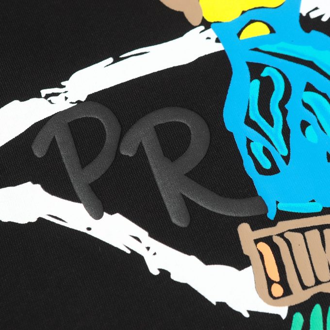 Prada graffiti letter logo foam print short-sleeved T-shirt