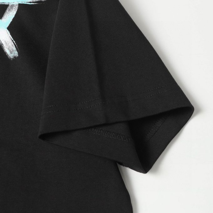 Prada lettered logo collar print short-sleeved T-shirt