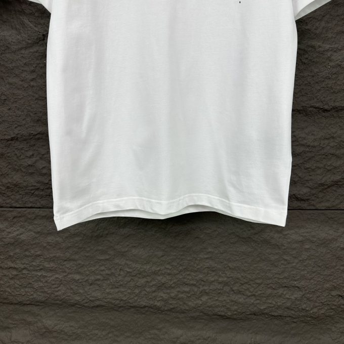 Prada's new ink-wash hand-painted letter couple short-sleeved T-shirt
