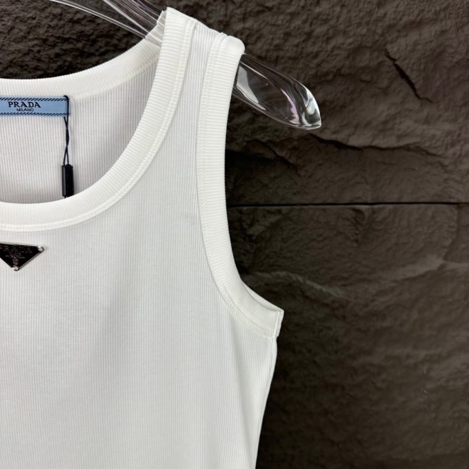Prada 2025 New metal triangle badge women's vest