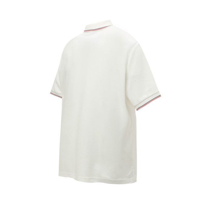 Prada letter logo embroidered business polo shirt short-sleeved T-shirt