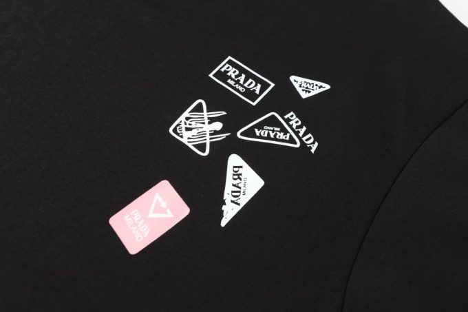 Prada logo ‼ ️logo short-sleeved T-shirt