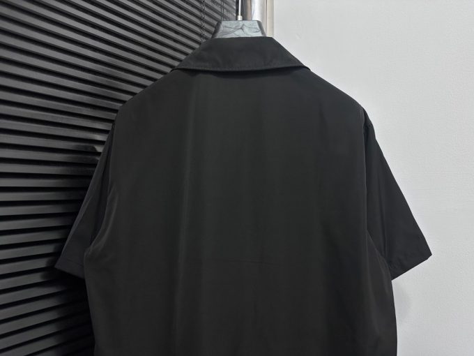 PRADA's new triangular label pocket nylon shirt