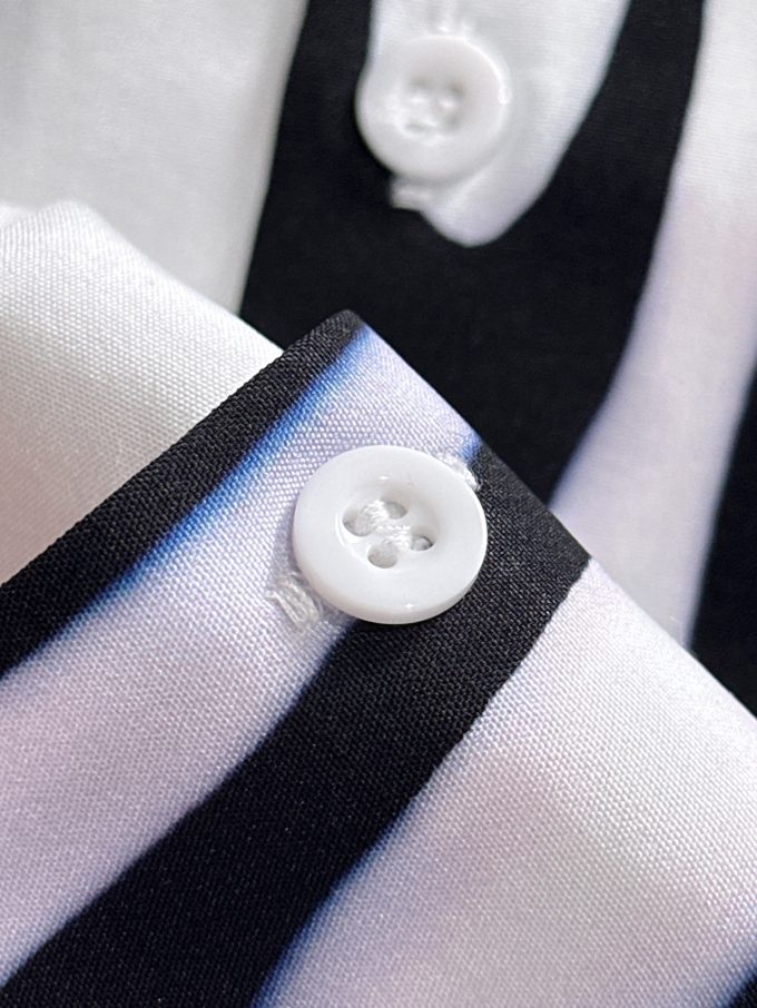 Prada's 2025 summer classic LOGO design full-print shirt