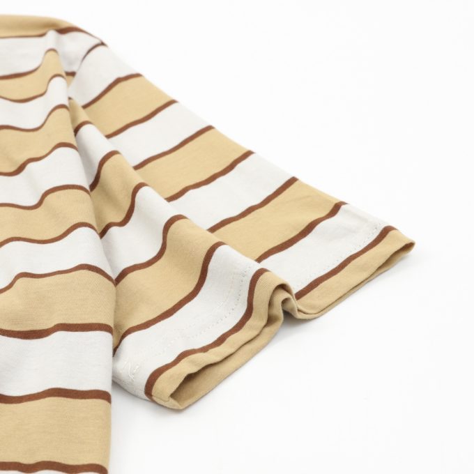 Prada striped embroidered letter polo shirt
