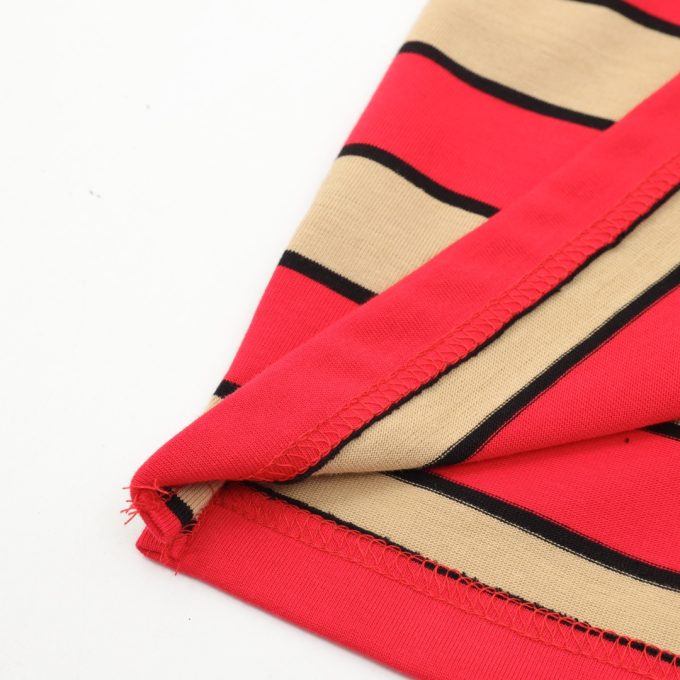 Prada's latest striped embroidered letter polo shirt