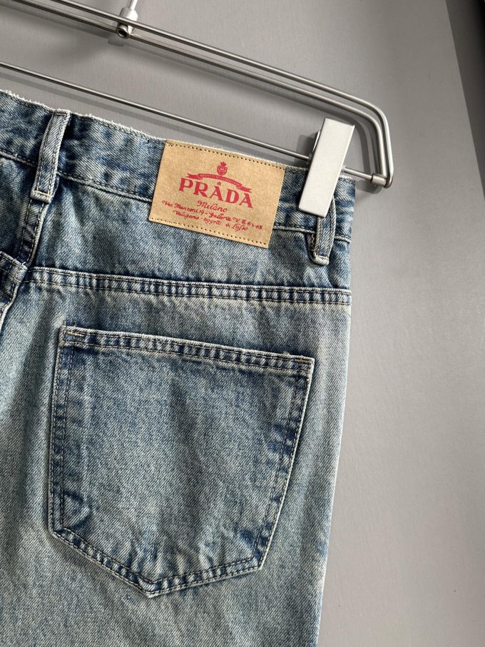 Prada 2025 All-season loose jeans and straight-leg trousers