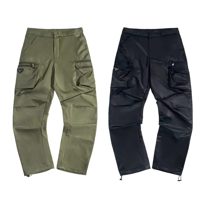 Prada 24SS Spring/Summer new multi-pocket work pants