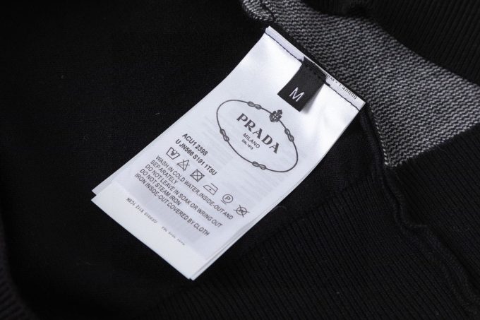 Prada lettered three-dimensional jacquard sweater