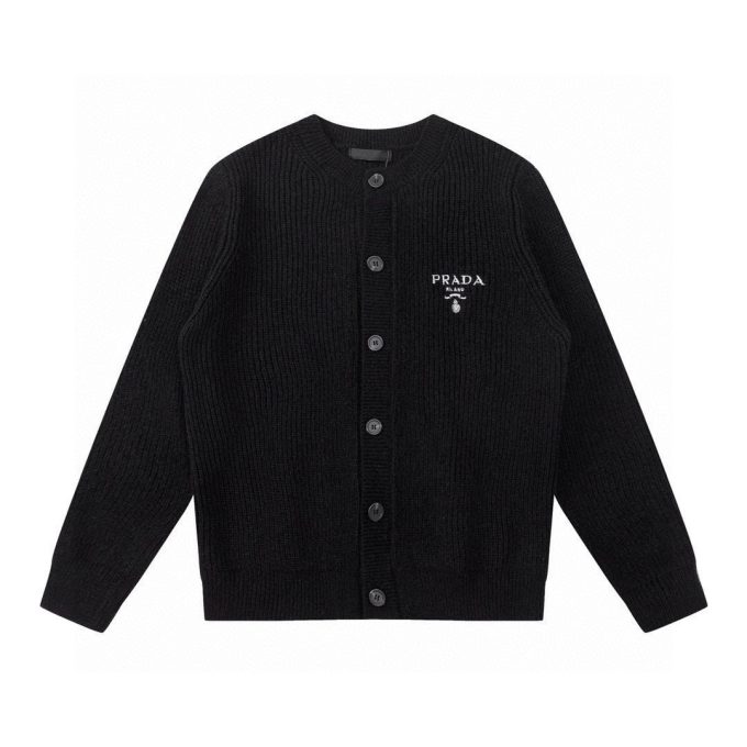 Prada's new 23fw autumn and winter woolen knitted cardigan