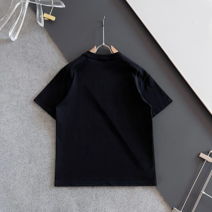 Hermes 260-gram pure cotton double yarn loose and stylish T-shirt