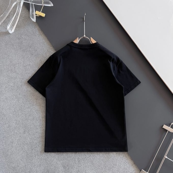 Hermes 260-gram pure cotton double yarn loose and stylish T-shirt