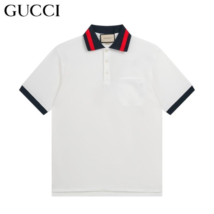 Gucci. Classic double-G embroidered short-sleeved Polo shirt