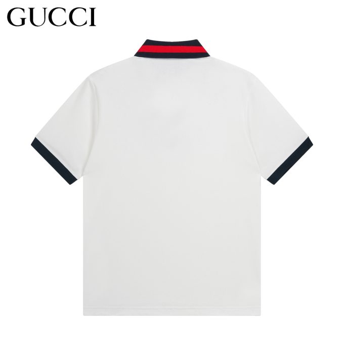 Gucci. Classic double-G embroidered short-sleeved Polo shirt